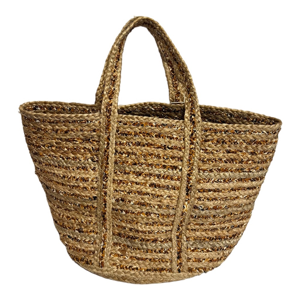 Shiraleah Tan Woven Tote Bag - Picture 2 of 14